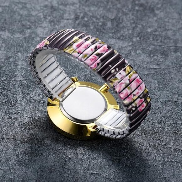 NEW! Women's Easy Reader Watch: Bohemian Super Large Clear Number Elastic Strap - Picture 2 of 4